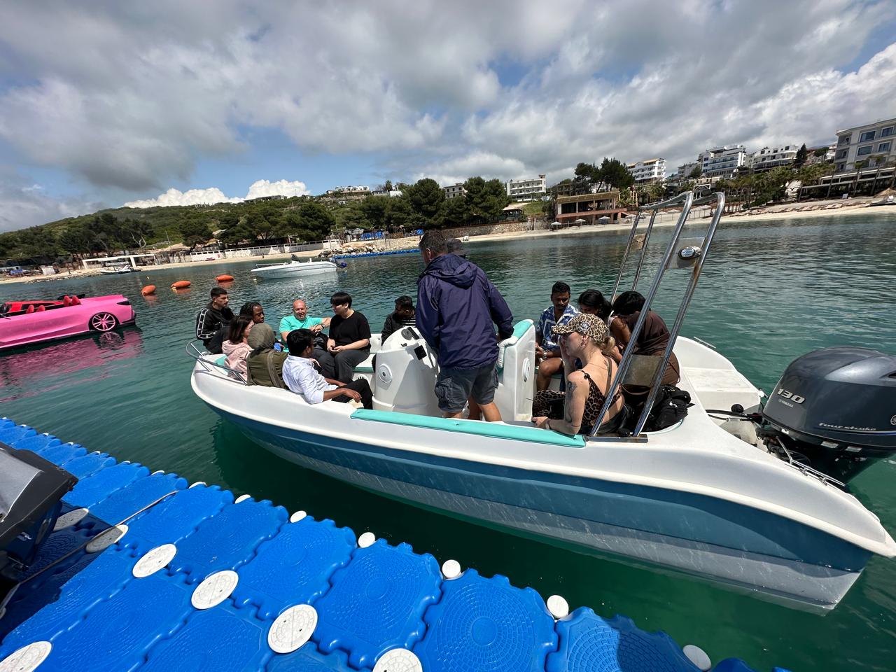 Group enjoying a Poda boat tour