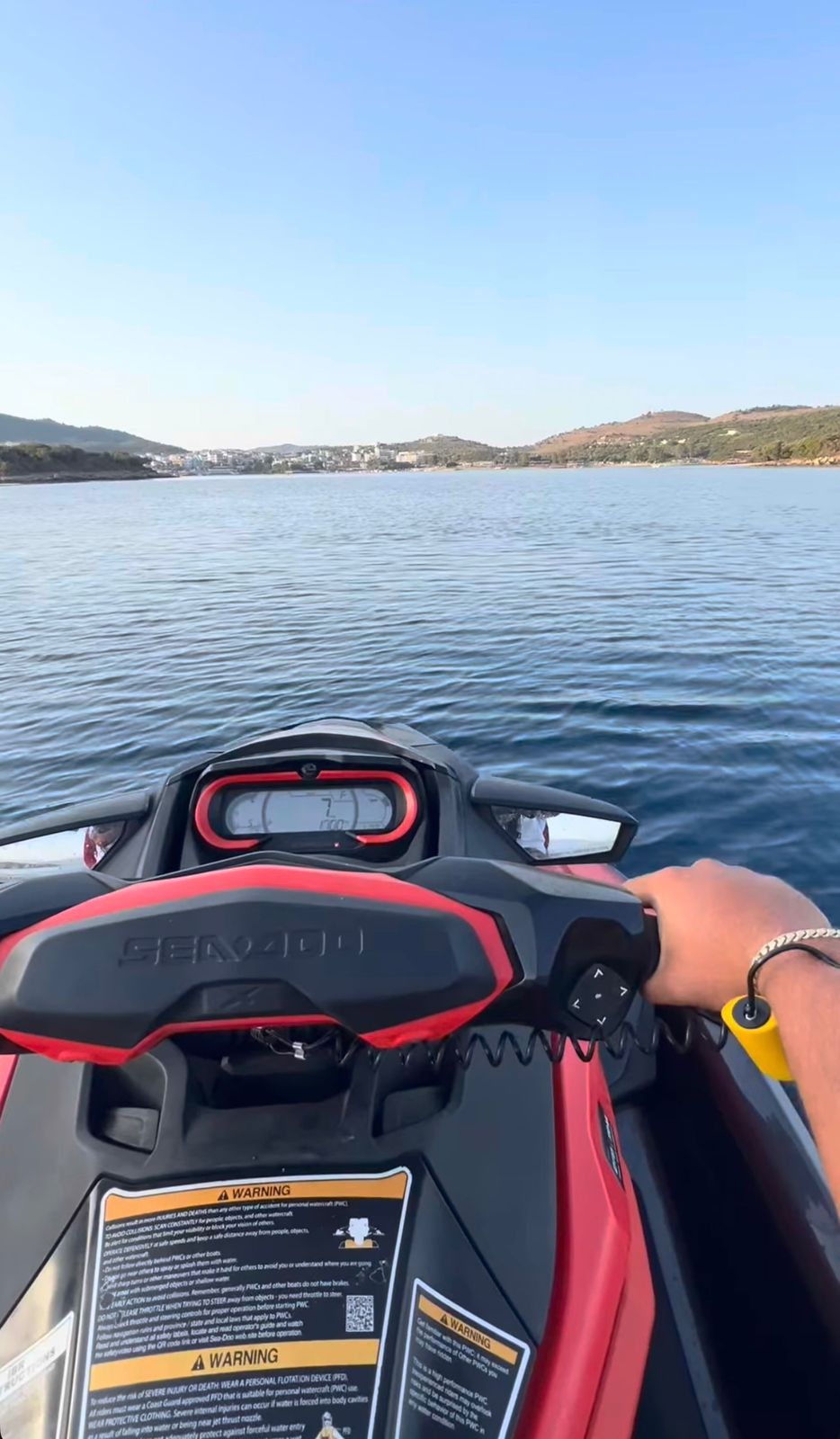 Open throttle on the Ionian